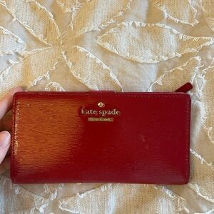 Red Kate spade wallet